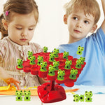 Bambini impilabili Divertimento Double Interactive Balance Top Tower, Stile:, Frog English Color Box Balance Tree, Frog Balance Battle