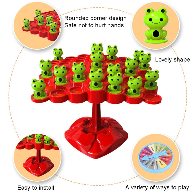 Bambini impilabili Divertimento Double Interactive Balance Top Tower, Stile:, Frog English Color Box Balance Tree, Frog Balance Battle