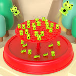 Bambini impilabili Divertimento Double Interactive Balance Top Tower, Stile:, Frog English Color Box Balance Tree, Frog Balance Battle