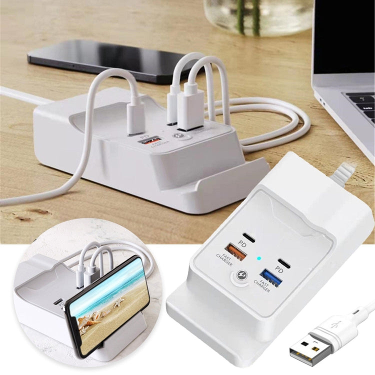 Caricatore rapido 20W Dual USB-C con Hub 4 porte