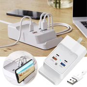 Caricatore rapido 20W Dual USB-C con Hub 4 porte