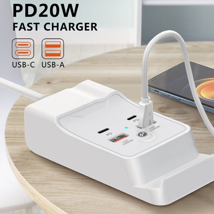 Caricatore rapido 20W Dual USB-C con Hub 4 porte
