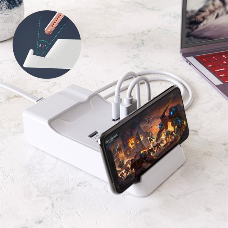Caricatore rapido 20W Dual USB-C con Hub 4 porte