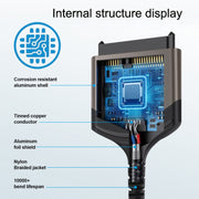 Il cavo dati per disco rigido da USB 3.0 a SATA Easy Drive Line in alluminio supporta SATA 22P da 2,5 pollici, USB3.0 To SATA