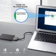 Il cavo dati per disco rigido da USB 3.0 a SATA Easy Drive Line in alluminio supporta SATA 22P da 2,5 pollici, USB3.0 To SATA