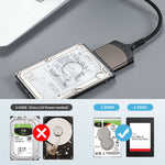 Il cavo dati per disco rigido da USB 3.0 a SATA Easy Drive Line in alluminio supporta SATA 22P da 2,5 pollici, USB3.0 To SATA