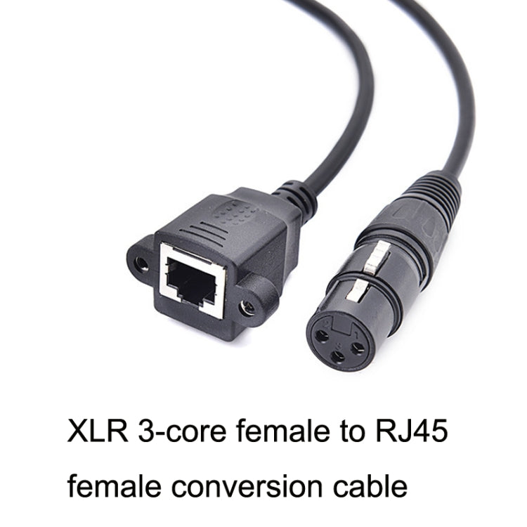 Adattatore XLR 3 pin femmina a RJ45 femmina 30cm