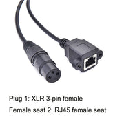 Adattatore cavo XLR 3 pin femmina a RJ45 femmina 30cm