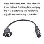 Adattatore XLR 3 pin femmina a RJ45 femmina 30cm