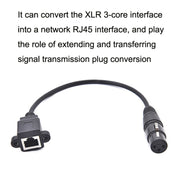Adattatore cavo XLR 3 pin femmina a RJ45 femmina 30cm