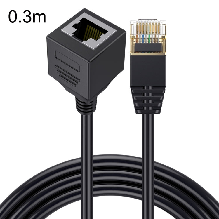 Cat 8 10G trasmissione RJ45 maschio a femmina cavo di prolunga cavo di rete per computer, Straight Head 0.3m, Straight Head 0.6m, Straight Head 1m, Straight Head 1.5m, Up Bend 0.5m, Down Bend 0.5m, Left Bend 0.5m, Right Bend 0.5m