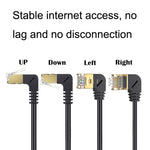 Cat 8 10G trasmissione RJ45 maschio a femmina cavo di prolunga cavo di rete per computer, Straight Head 0.3m, Straight Head 0.6m, Straight Head 1m, Straight Head 1.5m, Up Bend 0.5m, Down Bend 0.5m, Left Bend 0.5m, Right Bend 0.5m
