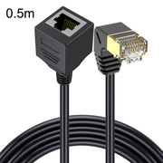 Cat 8 10G trasmissione RJ45 maschio a femmina cavo di prolunga cavo di rete per computer, Straight Head 0.3m, Straight Head 0.6m, Straight Head 1m, Straight Head 1.5m, Up Bend 0.5m, Down Bend 0.5m, Left Bend 0.5m, Right Bend 0.5m