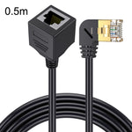 Cat 8 10G trasmissione RJ45 maschio a femmina cavo di prolunga cavo di rete per computer, Straight Head 0.3m, Straight Head 0.6m, Straight Head 1m, Straight Head 1.5m, Up Bend 0.5m, Down Bend 0.5m, Left Bend 0.5m, Right Bend 0.5m