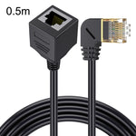 Cat 8 10G trasmissione RJ45 maschio a femmina cavo di prolunga cavo di rete per computer, Straight Head 0.3m, Straight Head 0.6m, Straight Head 1m, Straight Head 1.5m, Up Bend 0.5m, Down Bend 0.5m, Left Bend 0.5m, Right Bend 0.5m