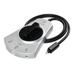 Interruttore 3 in 1 in uscita che commuta manualmente l'interruttore in fibra ottica audio digitale con cavo, Rich Gold