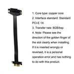 PCI-E 3.0 1X Cavo di prolunga del blocco dell'adattatore per scheda di rete wireless a 180 gradi per scheda grafica, lunghezza:, 10cm, 15cm, 20cm, 25cm, 30cm, 40cm, 50cm