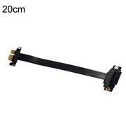 PCI-E 3.0 1X Cavo di prolunga del blocco dell'adattatore per scheda di rete wireless a 180 gradi per scheda grafica, lunghezza:, 10cm, 15cm, 20cm, 25cm, 30cm, 40cm, 50cm