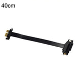 PCI-E 3.0 1X Cavo di prolunga del blocco dell'adattatore per scheda di rete wireless a 180 gradi per scheda grafica, lunghezza:, 10cm, 15cm, 20cm, 25cm, 30cm, 40cm, 50cm