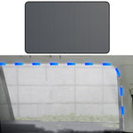 Parasole per auto in ferro magnetico riflettente in rete garza protezione solare isolamento termico deflettore parasole, Front Window Driving, Front Window Co-driving, Rear Window Square