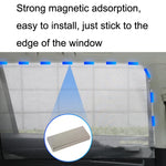 Parasole per auto in ferro magnetico riflettente in rete garza protezione solare isolamento termico deflettore parasole, Front Window Driving, Front Window Co-driving, Rear Window Square