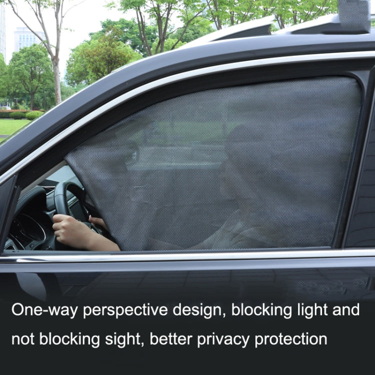 Parasole per auto in ferro magnetico riflettente in rete garza protezione solare isolamento termico deflettore parasole, Front Window Driving, Front Window Co-driving, Rear Window Square