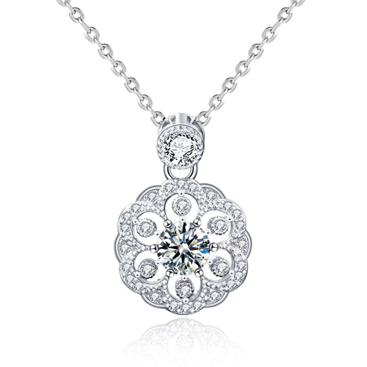 XMA008 Collana Ciliegia Ciondolo Clavicola in Argento 925 con Diamanti Mosan, XMA008