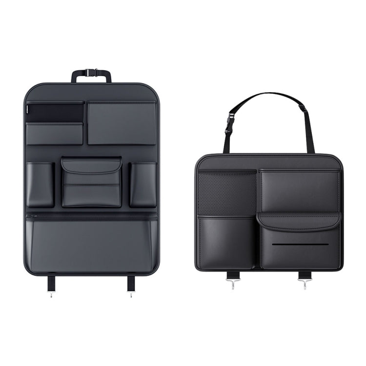 Borsa multifunzionale per lo schienale del seggiolino auto Forniture decorative per interni auto, dimensioni:, S (Black), L (Black)
