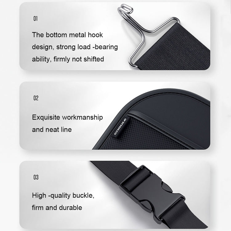 Borsa multifunzionale per lo schienale del seggiolino auto Forniture decorative per interni auto, dimensioni:, S (Black), L (Black)