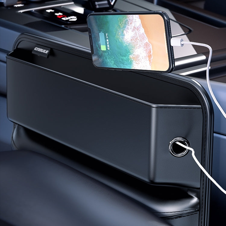 Borsa portaoggetti estesa per auto con scatola portaoggetti per auto di grande capacità, Black)