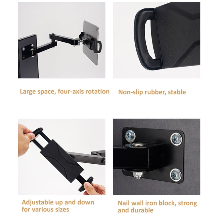 Supporto estensibile da parete per tablet e smartphone 4-13"