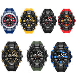 SMAEL 1921 Orologio sportivo da uomo con doppio movimento Orologio da polso per studenti con sveglia notturna multifunzionale