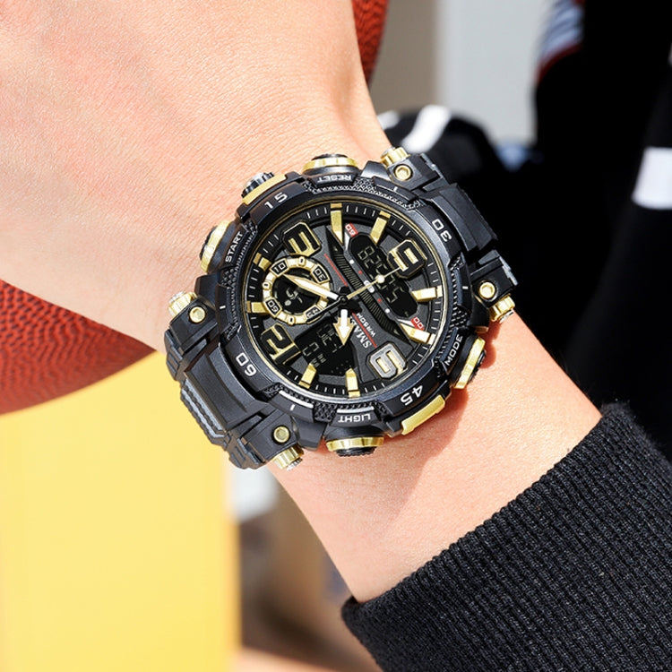 SMAEL 1921 Orologio sportivo da uomo con doppio movimento Orologio da polso per studenti con sveglia notturna multifunzionale