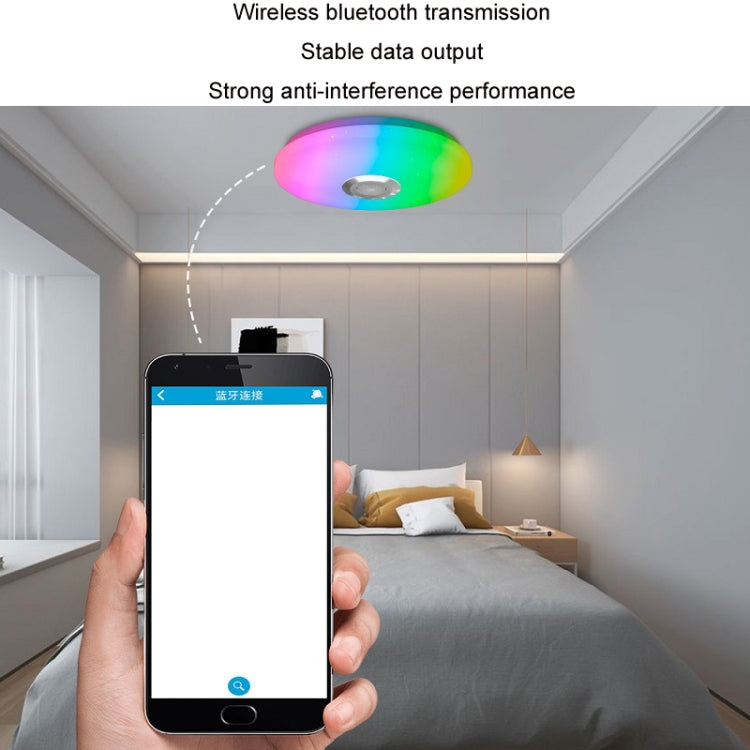 Lampada da soffitto a LED Bluetooth con telecomando RGB Music Rhythm Lampada che cambia colore, 26cm, 33cm