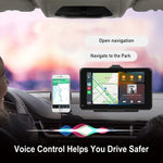 A3135 Schermo intelligente cablato HD da 7 pollici con CarPlay wireless + Android Auto + Android, Without Camera, With Camera