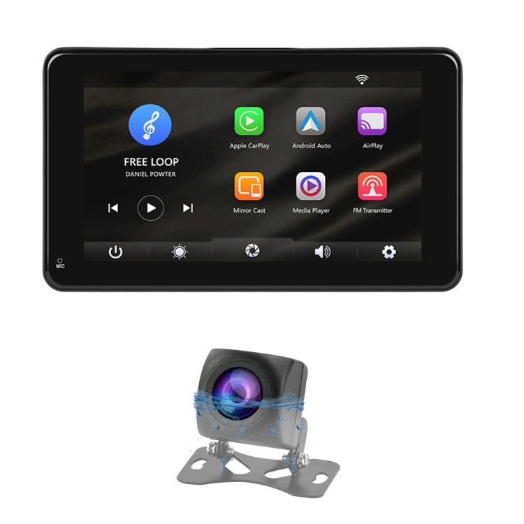 A3135 Schermo intelligente cablato HD da 7 pollici con CarPlay wireless + Android Auto + Android, Without Camera, With Camera