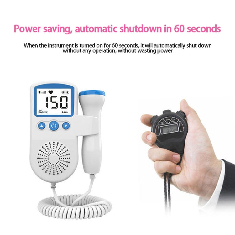 B3 Home Doppler Ultrasound Handheld Cuore fetale Donne incinte Monitor cardiaco fetale, B3(Green), B3(Blue), B3(Pink)
