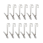 Con clip per asciugare i vestiti a coda lunga Clip per appendere il nastro in acciaio inossidabile, 12pcs Stainless Steel
