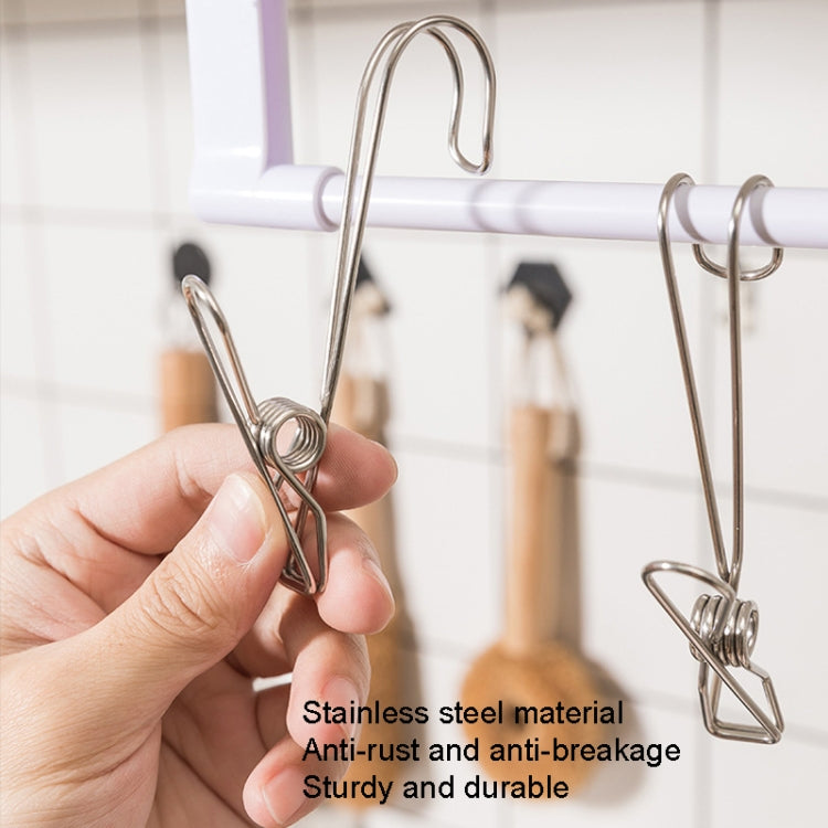 Con clip per asciugare i vestiti a coda lunga Clip per appendere il nastro in acciaio inossidabile, 12pcs Stainless Steel
