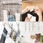 Con clip per asciugare i vestiti a coda lunga Clip per appendere il nastro in acciaio inossidabile, 12pcs Stainless Steel