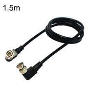 Cavo coassiale BNC maschio-maschio a gomito per cavo audio e video, lunghezza:, 0.5m, 1m, 1.5m, 2m, 3m