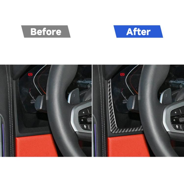 Per BMW Serie 8 G14 2019-2024 2 pezzi/set strumenti guida a destra entrambi i lati adesivi decorativi, Right-hand Drive