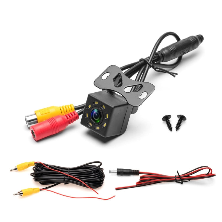 R0003 Videocamera per retromarcia esterna con luce di riempimento a LED Videocamera per auto CCD con visione notturna HD, 8 LED Lamp P System, 8 LED Lamp N System, 12 LED Lamp P System, 12 LED Lamp N System