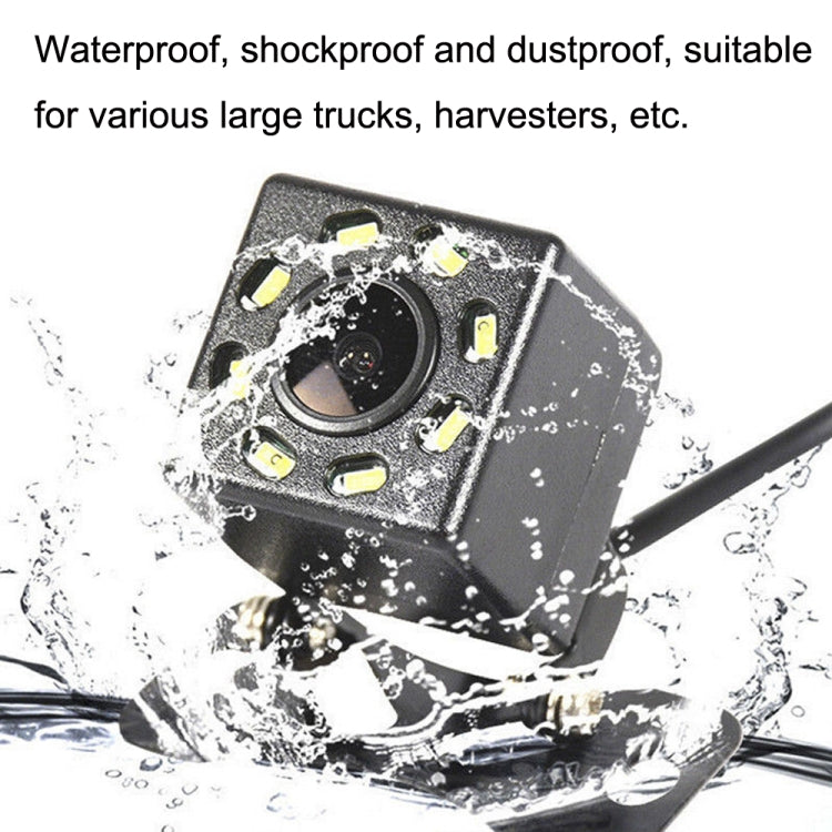 R0003 Videocamera per retromarcia esterna con luce di riempimento a LED Videocamera per auto CCD con visione notturna HD, 8 LED Lamp P System, 8 LED Lamp N System, 12 LED Lamp P System, 12 LED Lamp N System