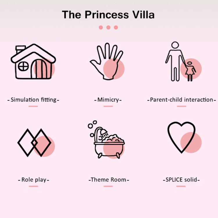 Bambini che passano la casa delle bambole giocattolo domestico Princess Castle Set Simulation Disguise House, DSJ55-1 105pcs/set, DSJ55-2 126pcs/set, DSJ55-3 149pcs/set, DSJ55 162pcs/set, DSJ55-B 214pcs/set, DSJ55-C 222pcs/set, DSJ55-A 274pcs/set