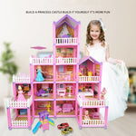 Bambini che passano la casa delle bambole giocattolo domestico Princess Castle Set Simulation Disguise House, DSJ55-1 105pcs/set, DSJ55-2 126pcs/set, DSJ55-3 149pcs/set, DSJ55 162pcs/set, DSJ55-B 214pcs/set, DSJ55-C 222pcs/set, DSJ55-A 274pcs/set