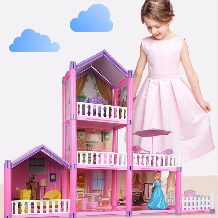 Bambini che passano la casa delle bambole giocattolo domestico Princess Castle Set Simulation Disguise House, DSJ55-1 105pcs/set, DSJ55-2 126pcs/set, DSJ55-3 149pcs/set, DSJ55 162pcs/set, DSJ55-B 214pcs/set, DSJ55-C 222pcs/set, DSJ55-A 274pcs/set