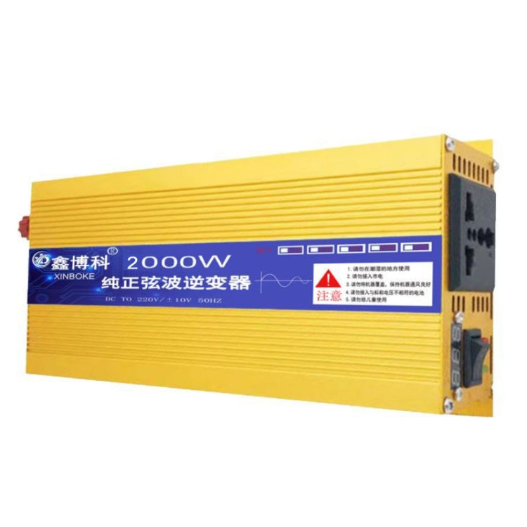 Inverter a onda sinusoidale per auto ad alta potenza XINBOKE, 12V 1600W To 220V 800W(Single Display), 24V 1600W To 220V 800W(Single Display), 48V 1600W To 220V 800W(Single Display), 60V 1600W To 220V 800W(Single Display)                                ...