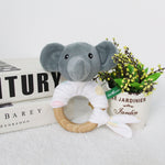 Giocattoli a sonagli per le mani del bambino Giocattoli con impugnatura a mano Giocattoli lenitivi per neonati, stile:, Giraffe, Pink Rabbit, Little Grey Elephant, Koala, Piggy, Monkey, White Rabbit, Little Red Mouse, Little Flower Elephant, Little Ban...