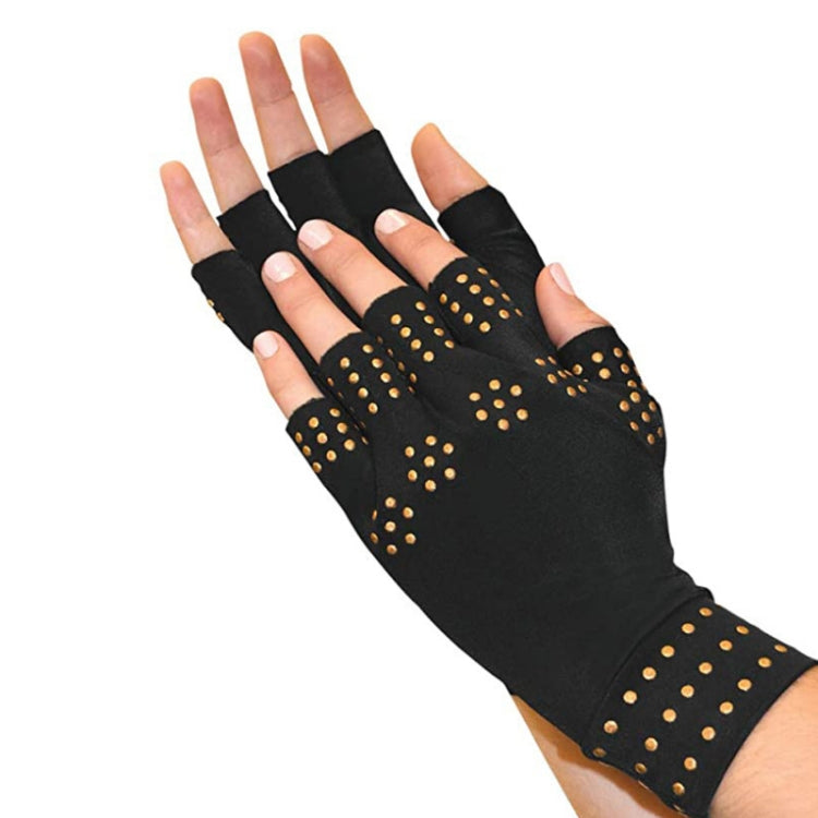 Erogazione di guanti a pressione antiscivolo a mezze dita Guanti sportivi per allenamento congiunto, Free Size